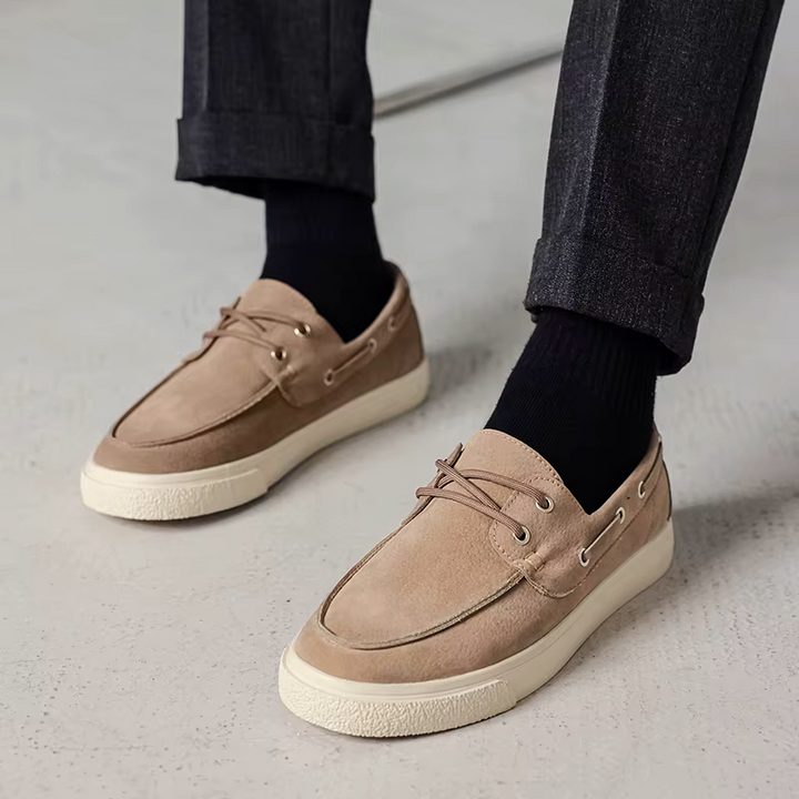 Marin Suede Lace-Up Loafer