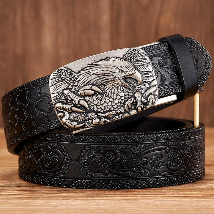 Outlaw Eagle Leather Belt