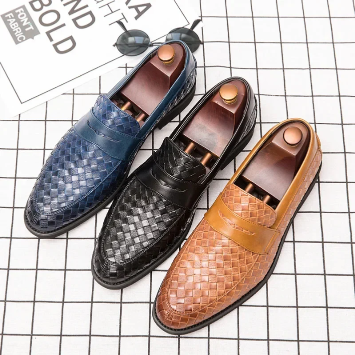 Tessaro Woven Leather Loafer