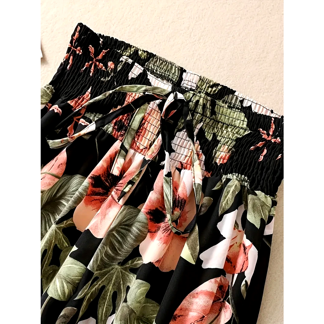 Imara Floral Straight-Leg Pants