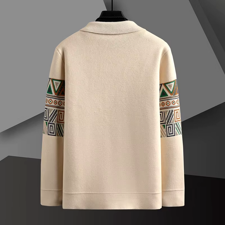 Aztec Wool Knit Jacket