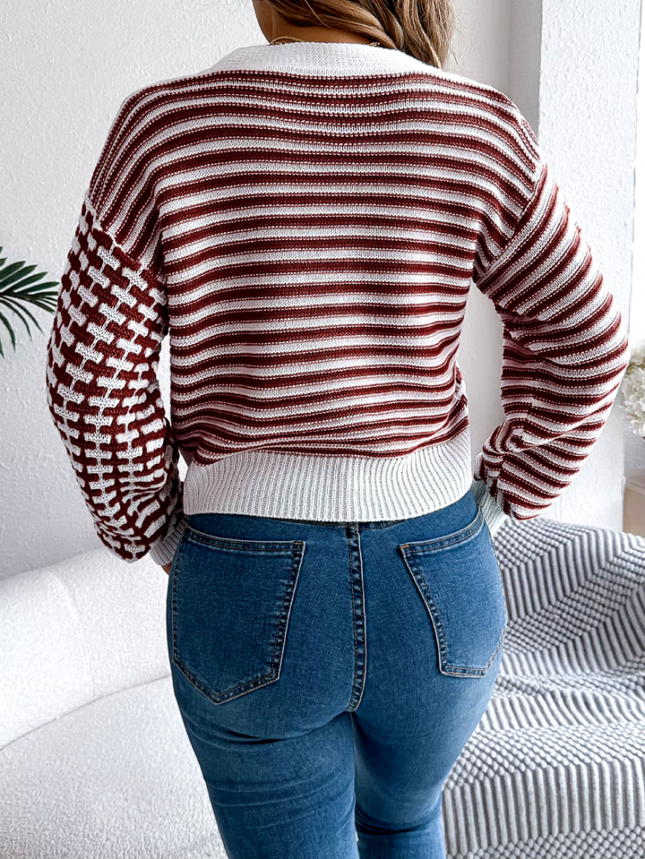 Anne Klein Stripe Cardigan