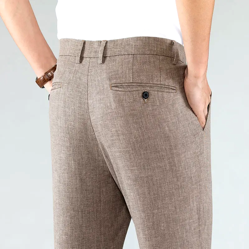 Mocha Linen Pants
