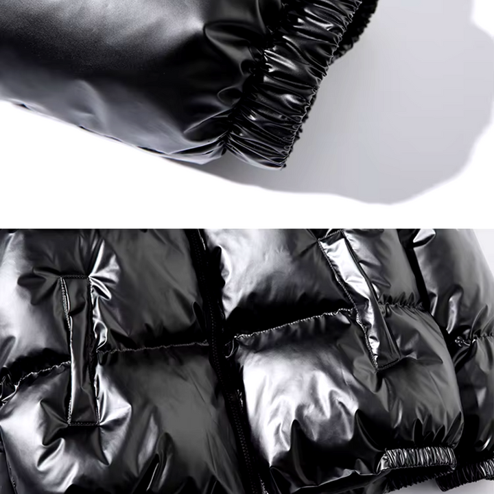 Athena Quilted Metallic Ciré Jacket