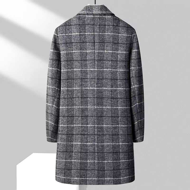 Harris Wool Plaid Overcoat