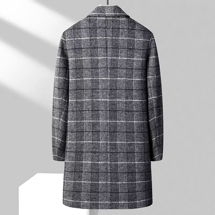 Harris Wool Plaid Overcoat