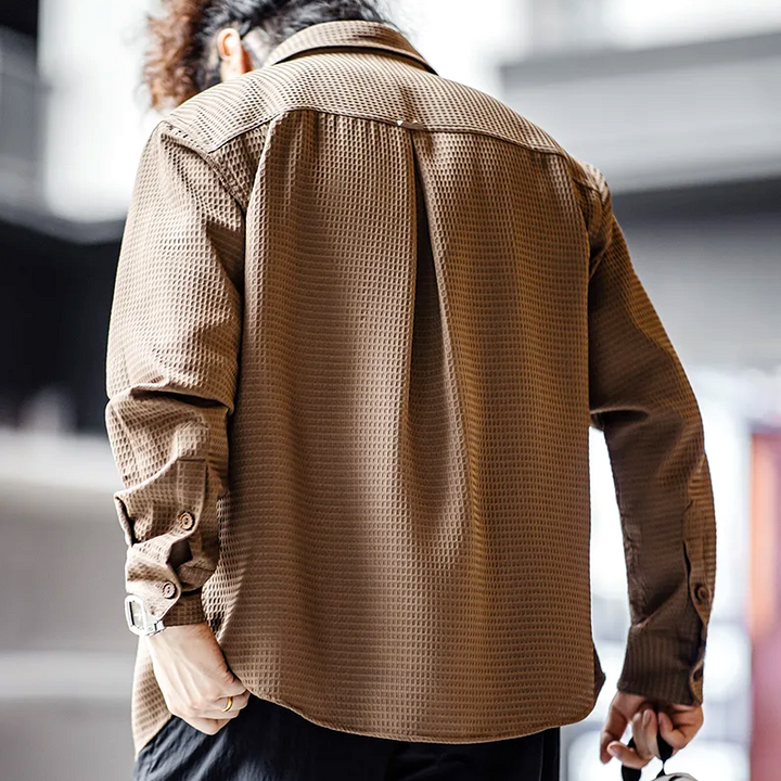 Badger Waffle Textured Shirt