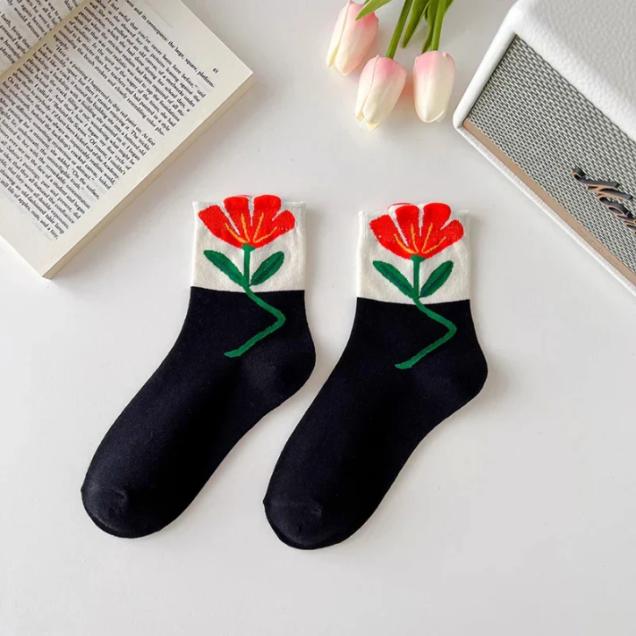 Daisy Floral Sock Set