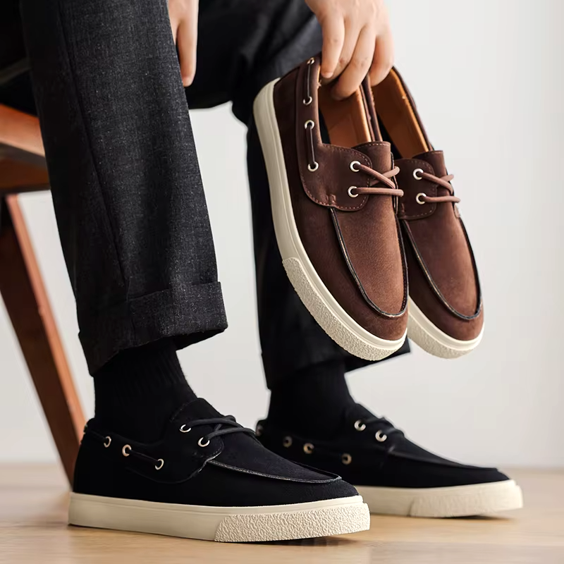 Marin Suede Lace-Up Loafer