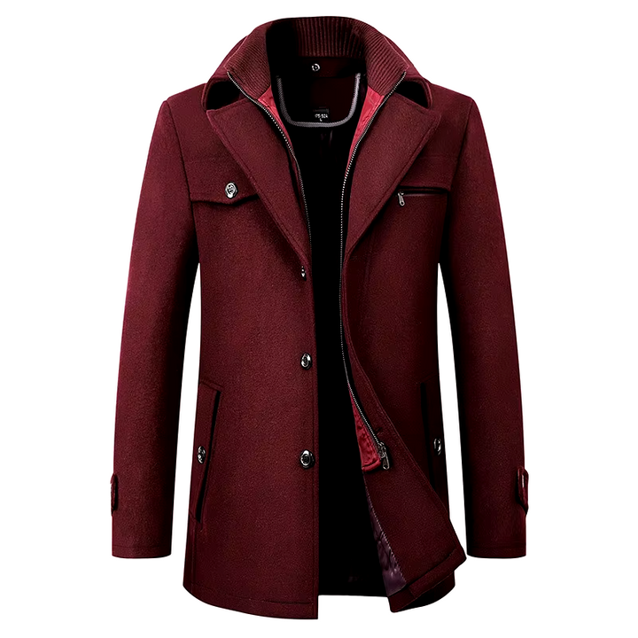 Rivington High-collar Overcoat