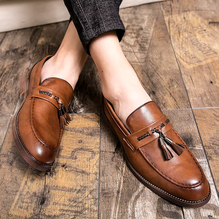 Richmond Leather Tassel Loafers