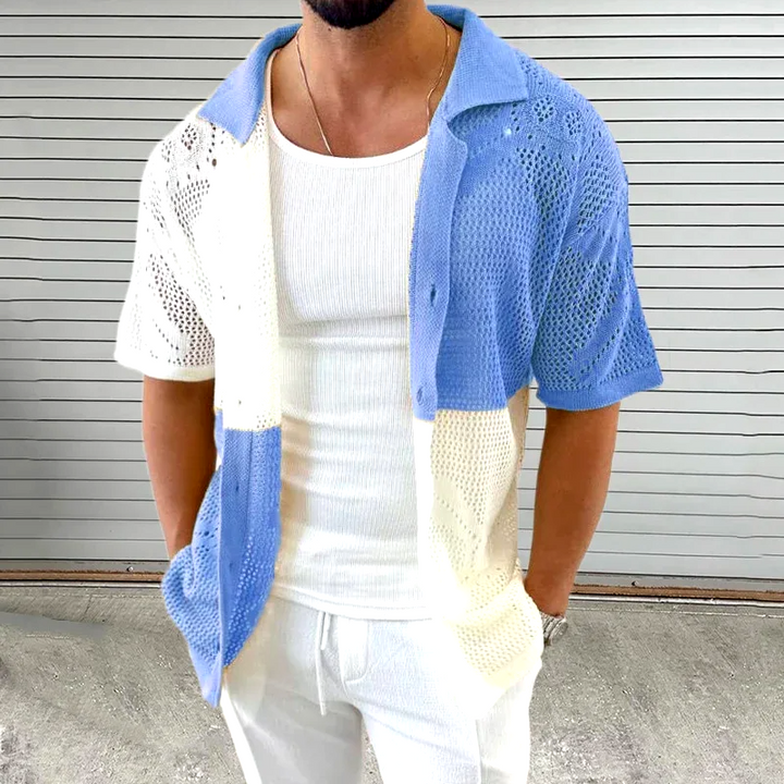 Cascade Knitted Mesh Shirt