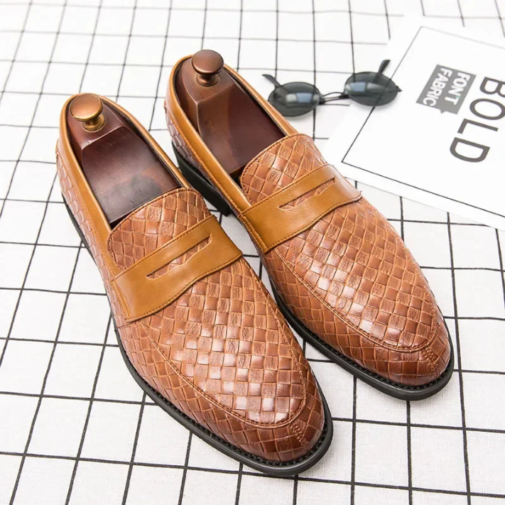 Tessaro Woven Leather Loafer