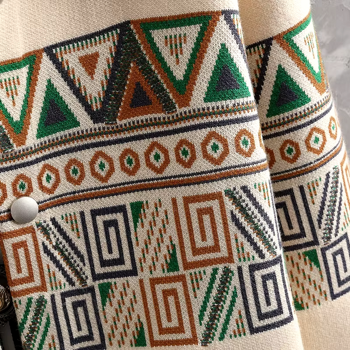 Aztec Wool Knit Jacket