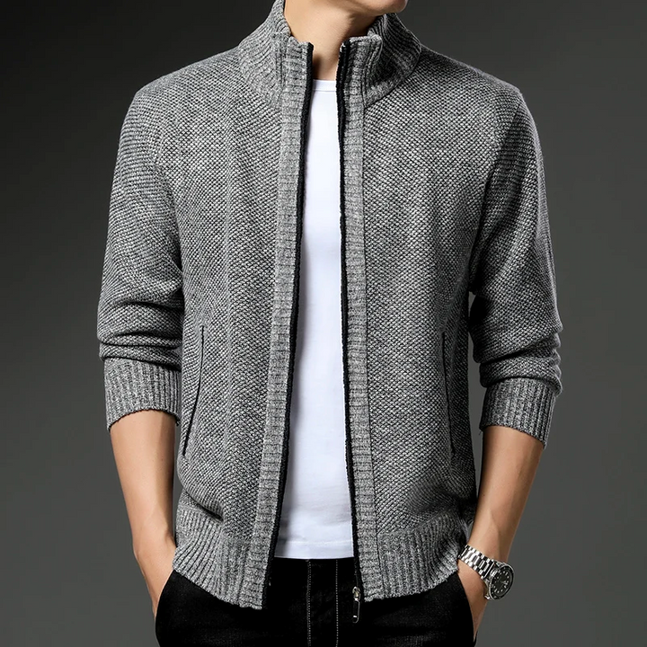 Heritage Knit Zip Cardigan