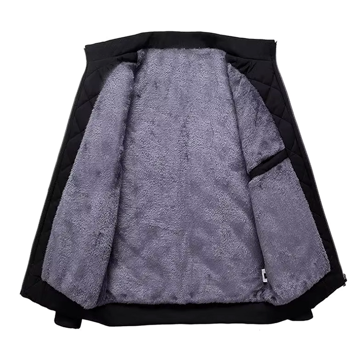 Diamond Quilted Fleece Jacket