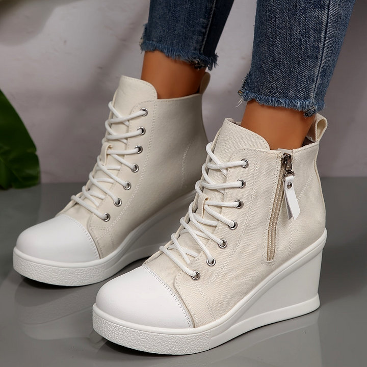 Broadway Canvas Wedge Sneaker