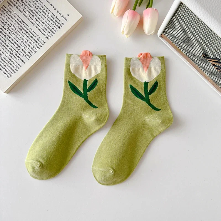 Daisy Floral Sock Set