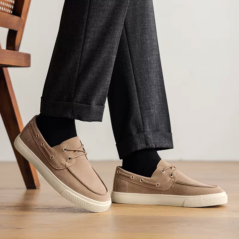 Marin Suede Lace-Up Loafer