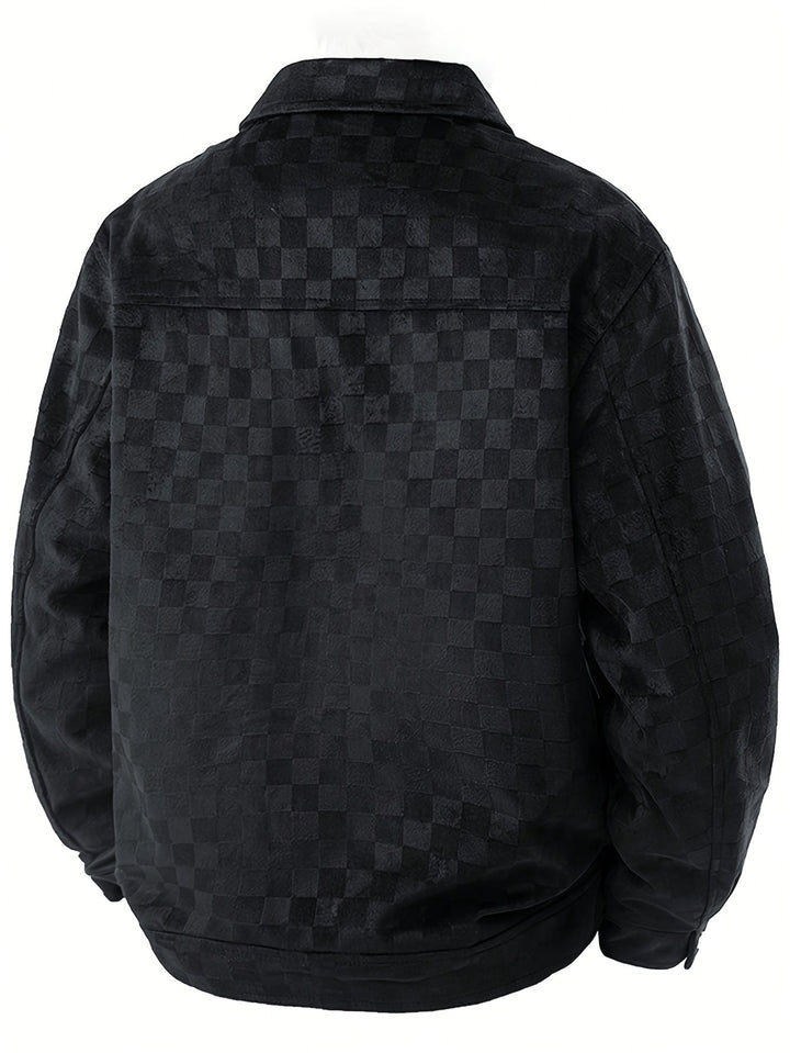 Monarch Checkered Suede Jacket