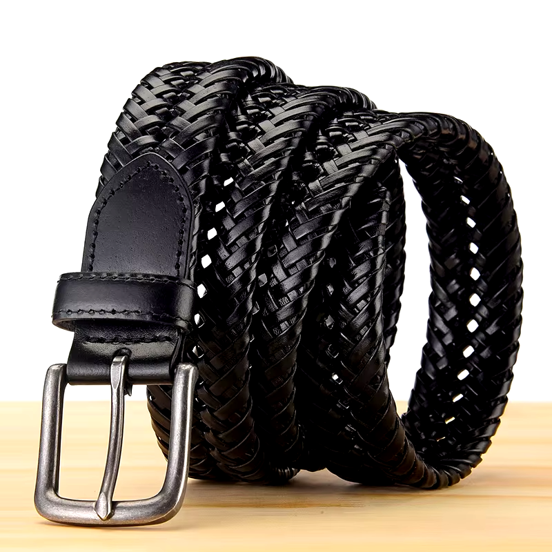 Dante Braided Leather Belt