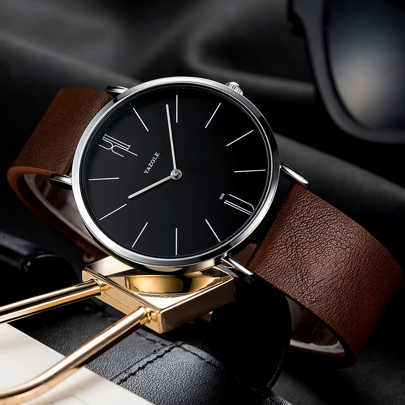 Yazole Bennett Leather Watch