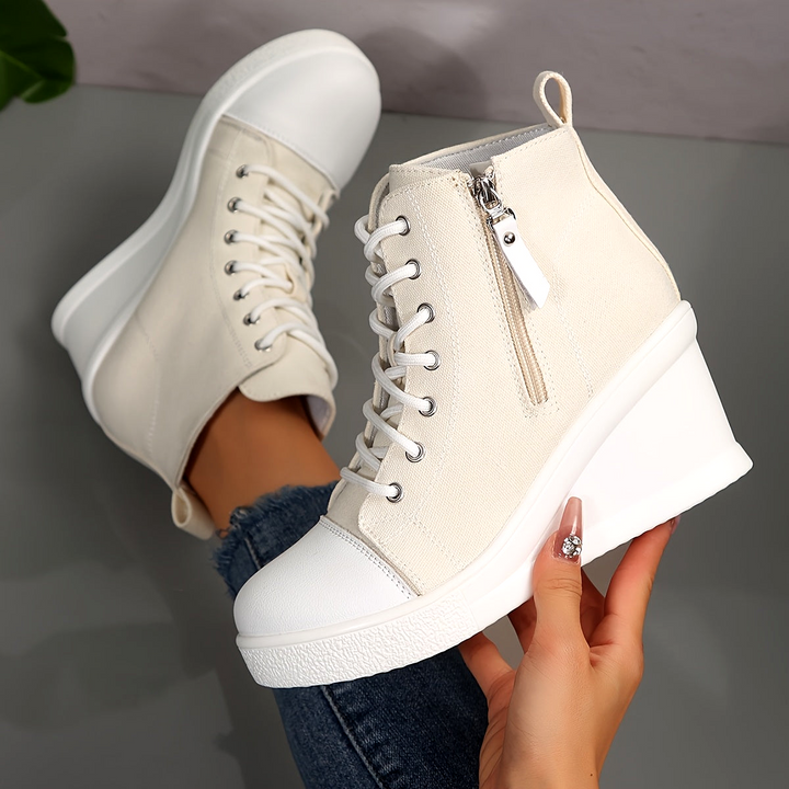 Broadway Canvas Wedge Sneaker
