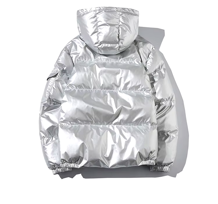 Athena Quilted Metallic Ciré Jacket