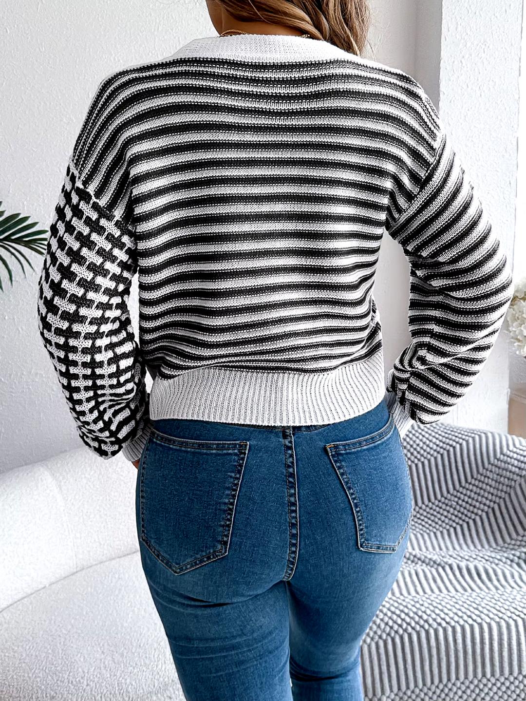 Anne Klein Stripe Cardigan