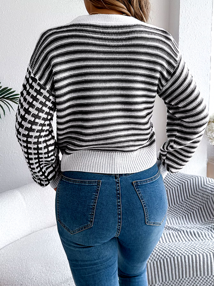 Anne Klein Stripe Cardigan