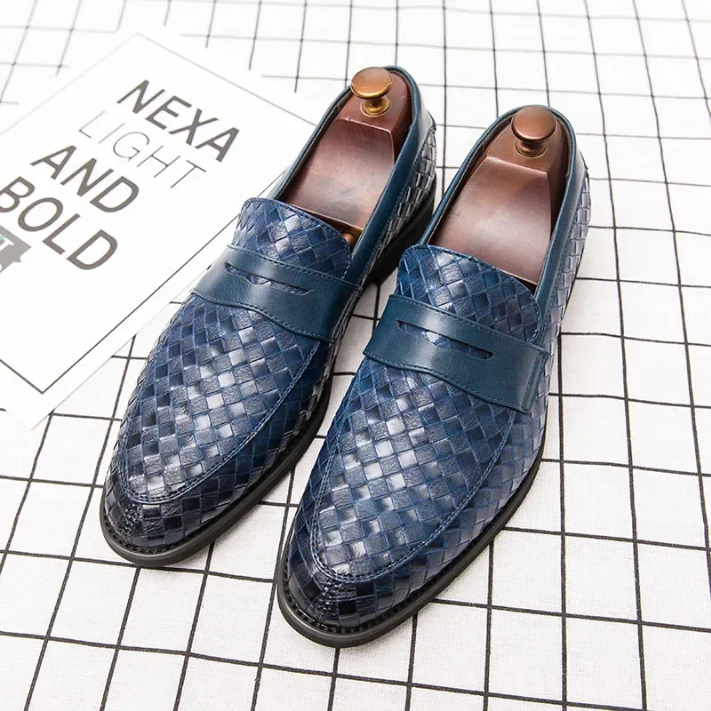Tessaro Woven Leather Loafer