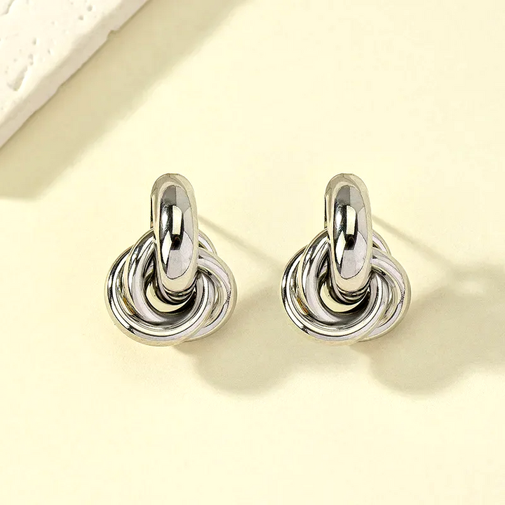 Luna Knot Hoops Earrings