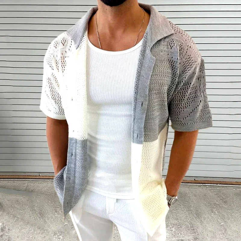Cascade Knitted Mesh Shirt