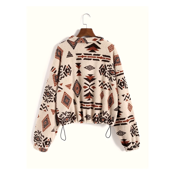 Aztec Sherpa Quarter Zip Pullover