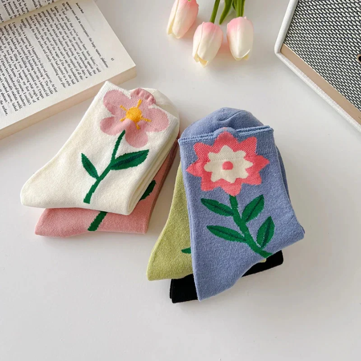 Daisy Floral Sock Set