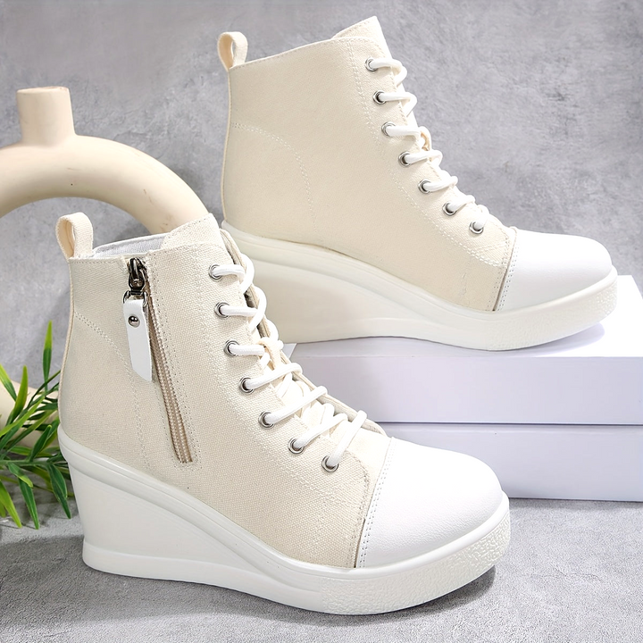Broadway Canvas Wedge Sneaker
