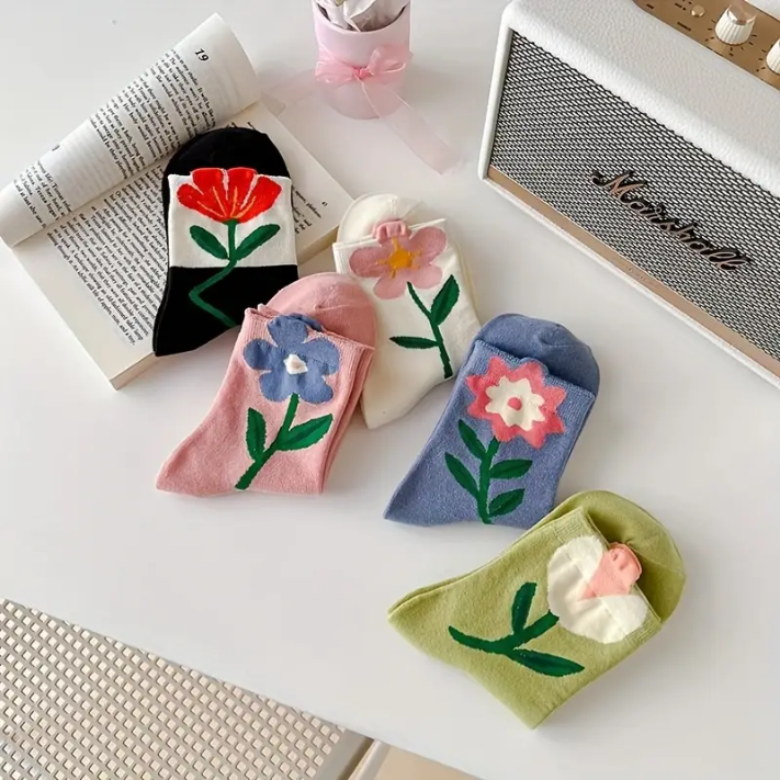 Daisy Floral Sock Set