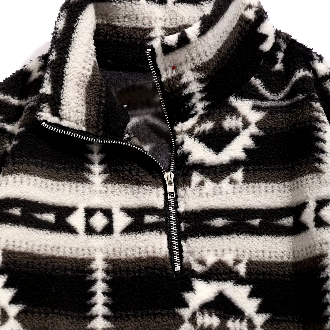 Aztec Sherpa Quarter Zip Pullover