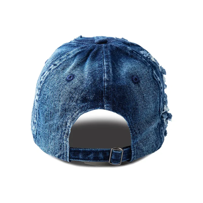 Outlaw Distressed Denim Cap