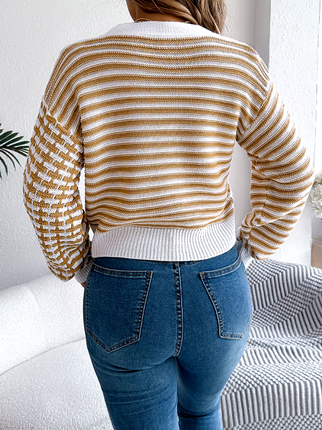 Anne Klein Stripe Cardigan