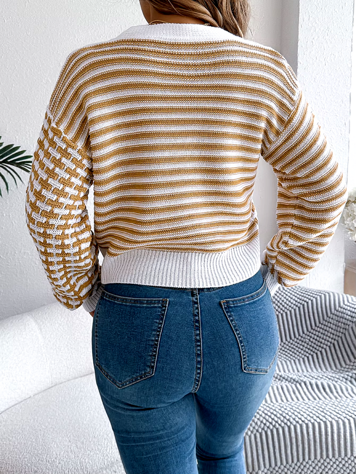 Anne Klein Stripe Cardigan
