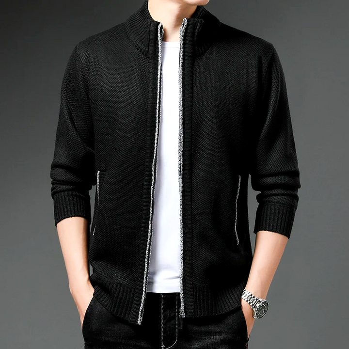 Heritage Knit Zip Cardigan