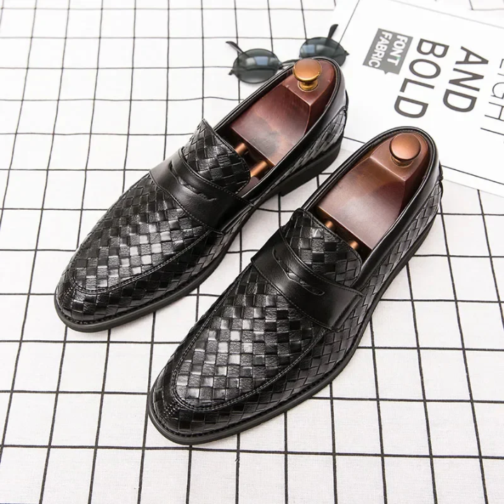 Tessaro Woven Leather Loafer