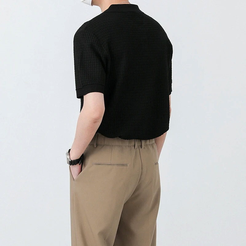 Marco Textured Knitted Polo Shirt