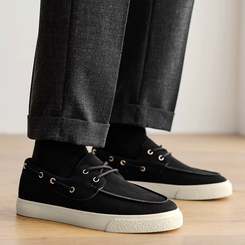 Marin Suede Lace-Up Loafer