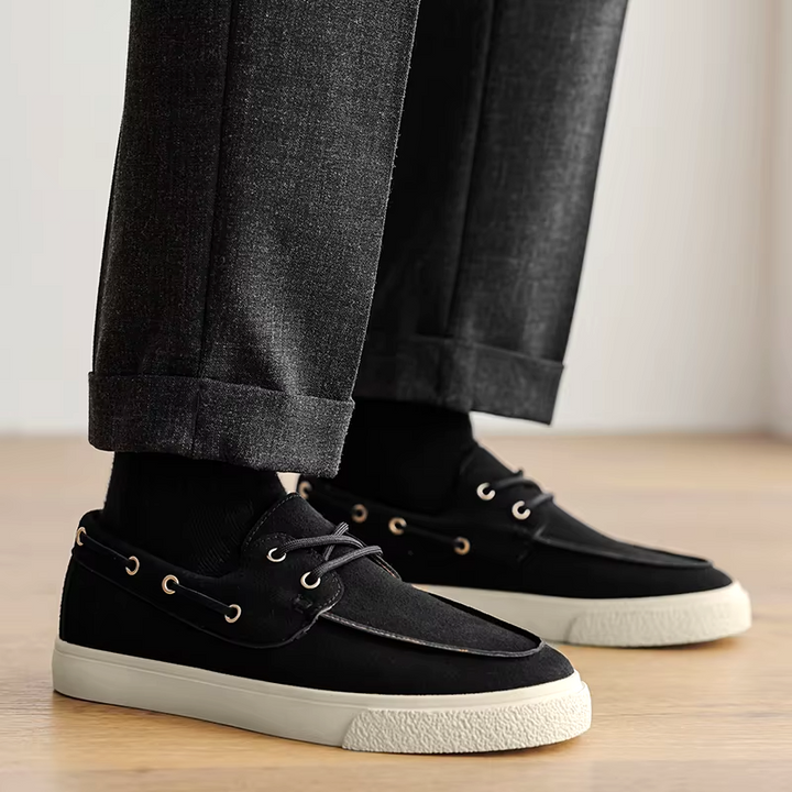 Marin Suede Lace-Up Loafer