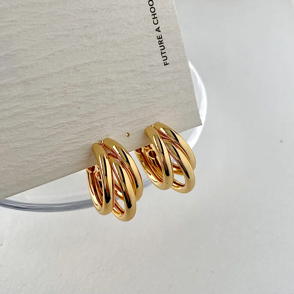 Trivara Stacked Hoop Earrings