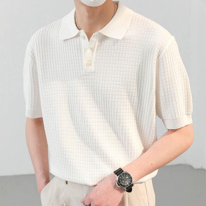 Marco Textured Knitted Polo Shirt