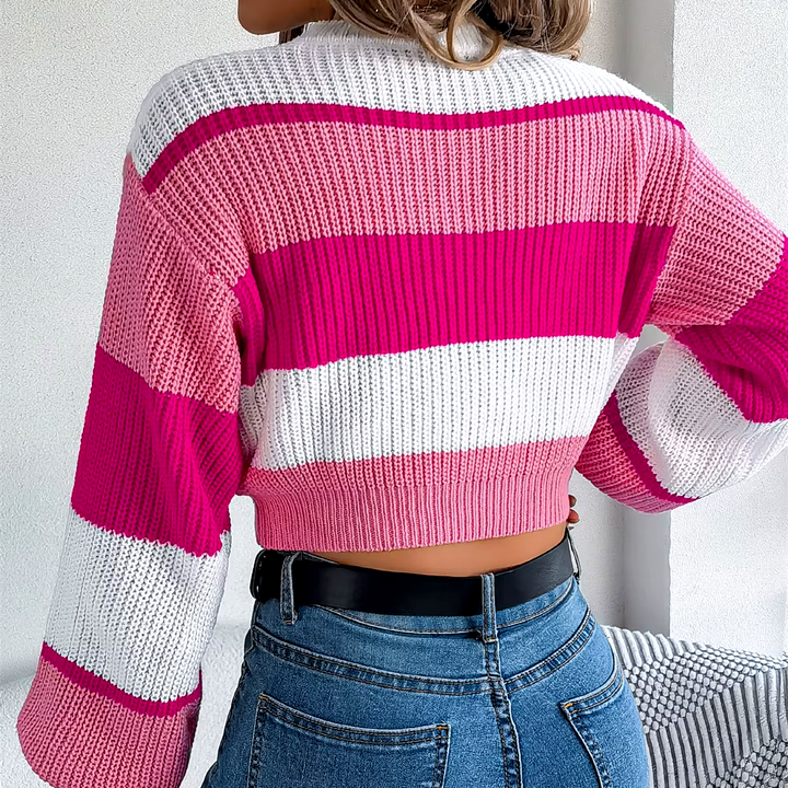 Florence Striped Knit Sweater