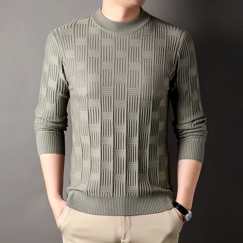 Aston Jacquard Crewneck Sweater